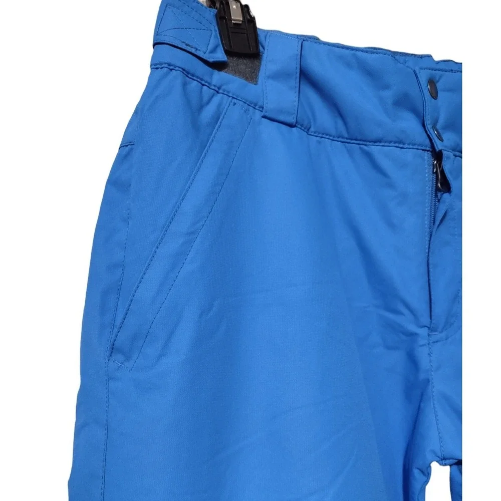 Arctix Insulated‎ Snow Pant Women's Size Large Blue Zip Pockets Zip Snap Closure